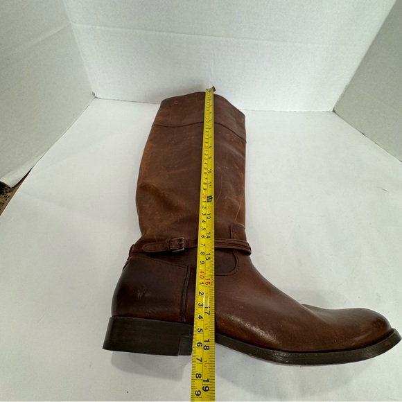 FRYE size 11 Melissa leather riding boots in sturdy leather small ankle buckle - Picture 15 of 16